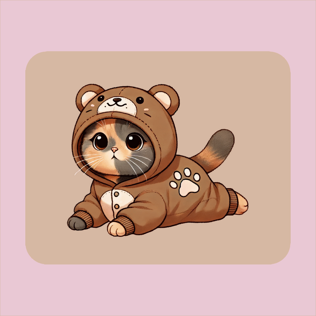 Bear Kitty Mouse Pad
