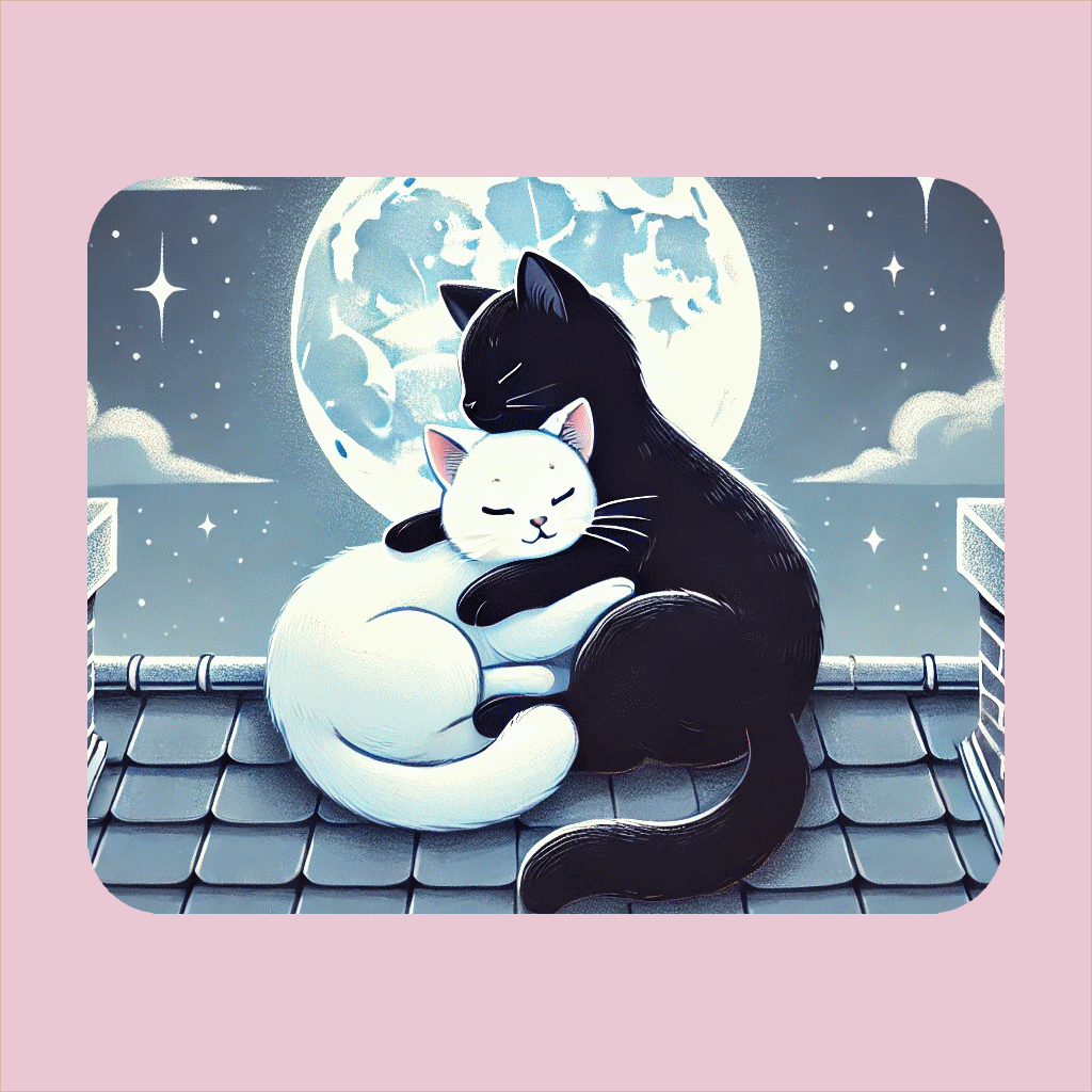 Cats In Love Mouse Pad