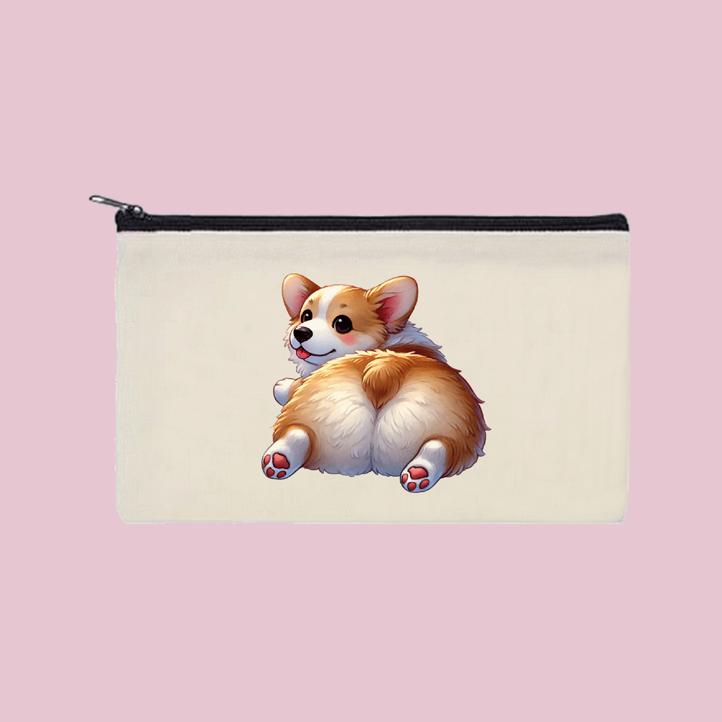 Corgi Zipper Bag