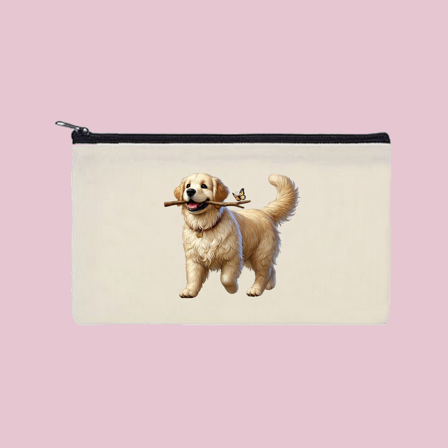 Golden Retriever Zipper Bag