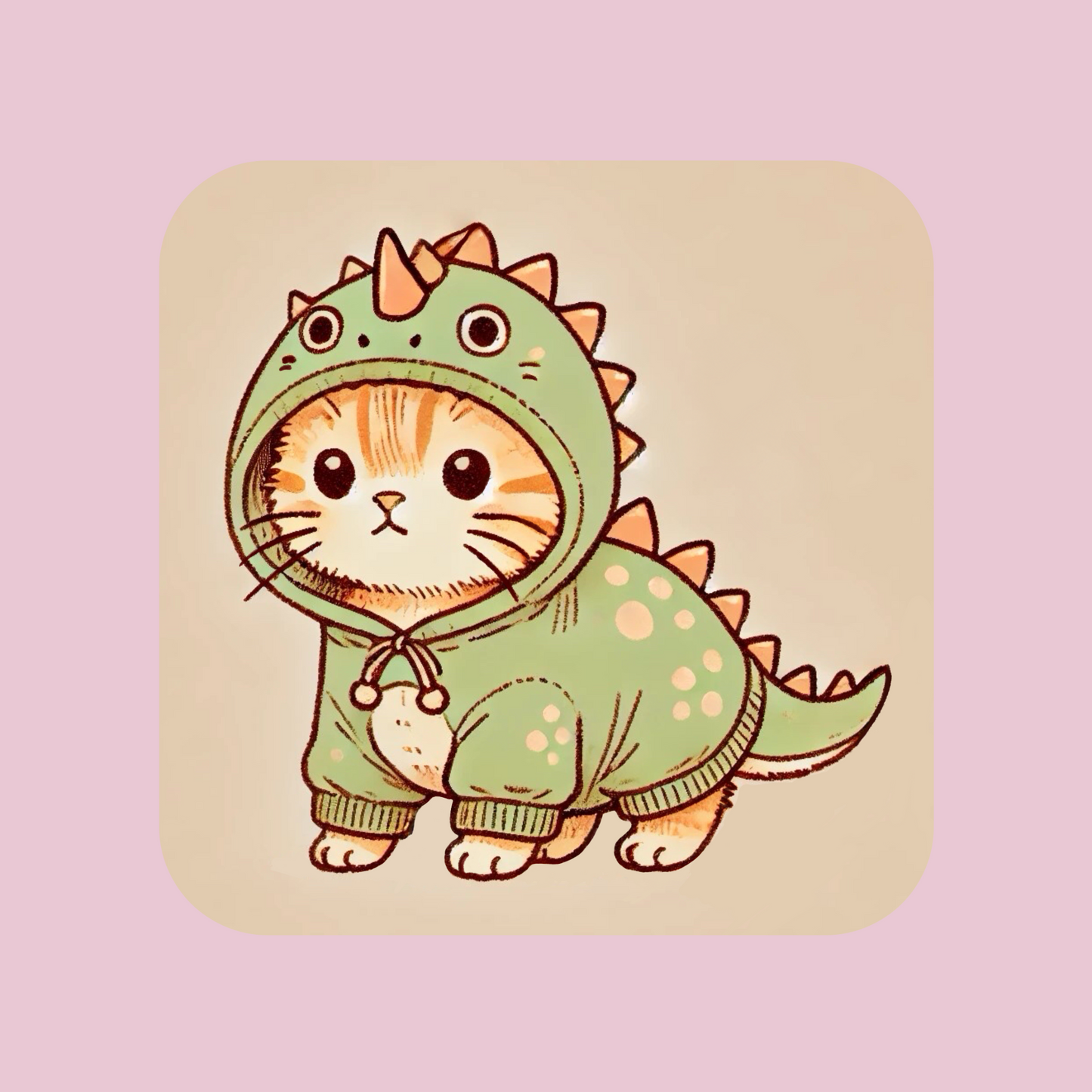 Aimant Chaton Dino