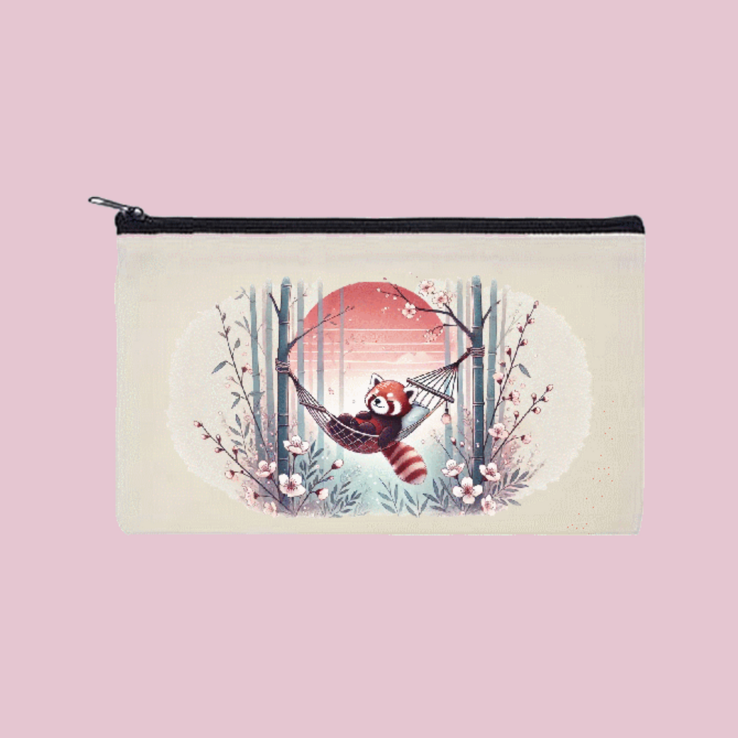Red Panda Zipper Bag