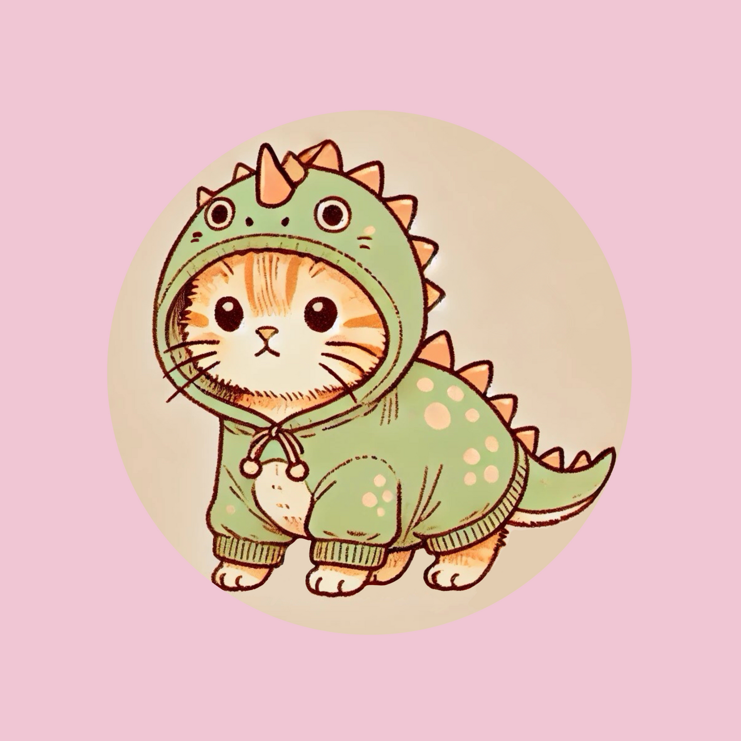 Sous-verre Chaton Dino