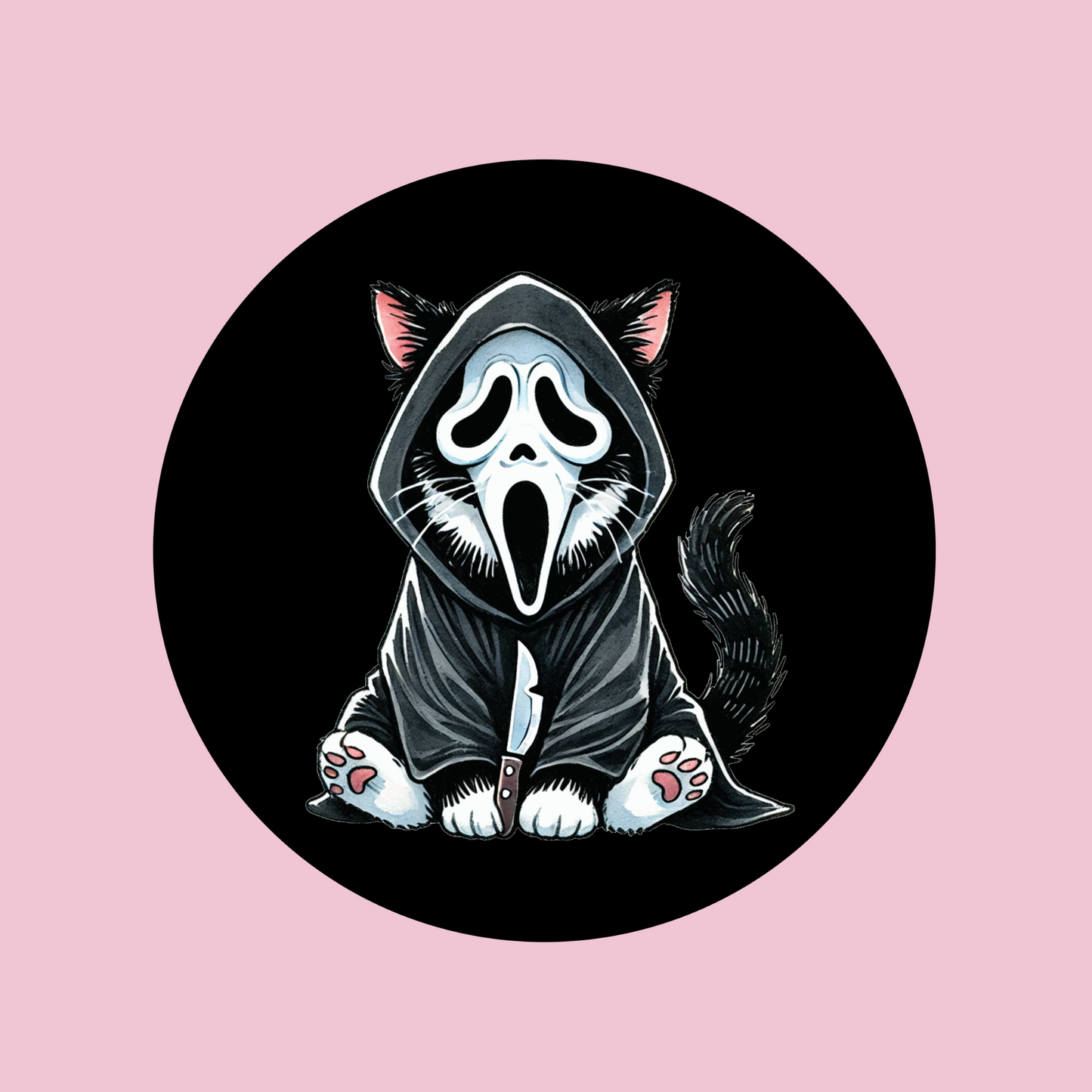 Creepy Scream Cat Coaster