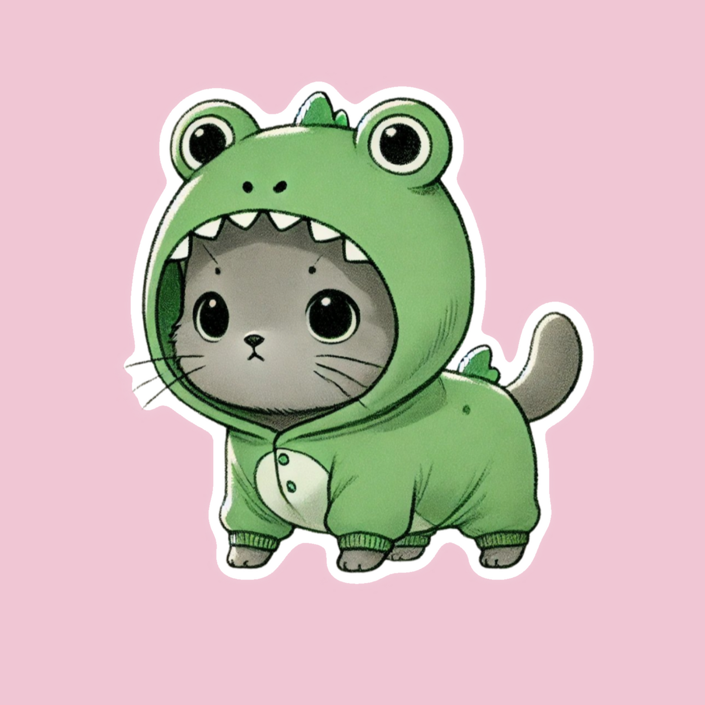 Frog Kitty Sticker
