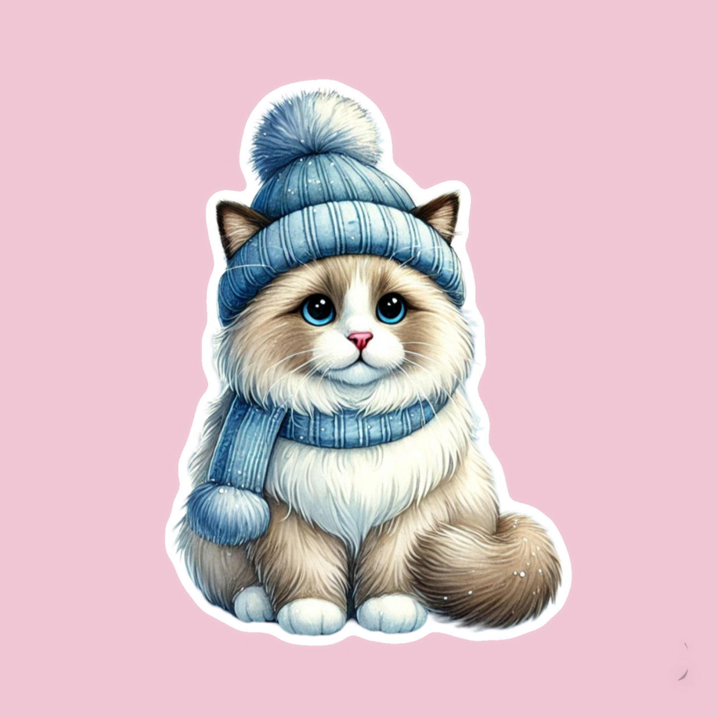 Ragdoll - Winter Sticker