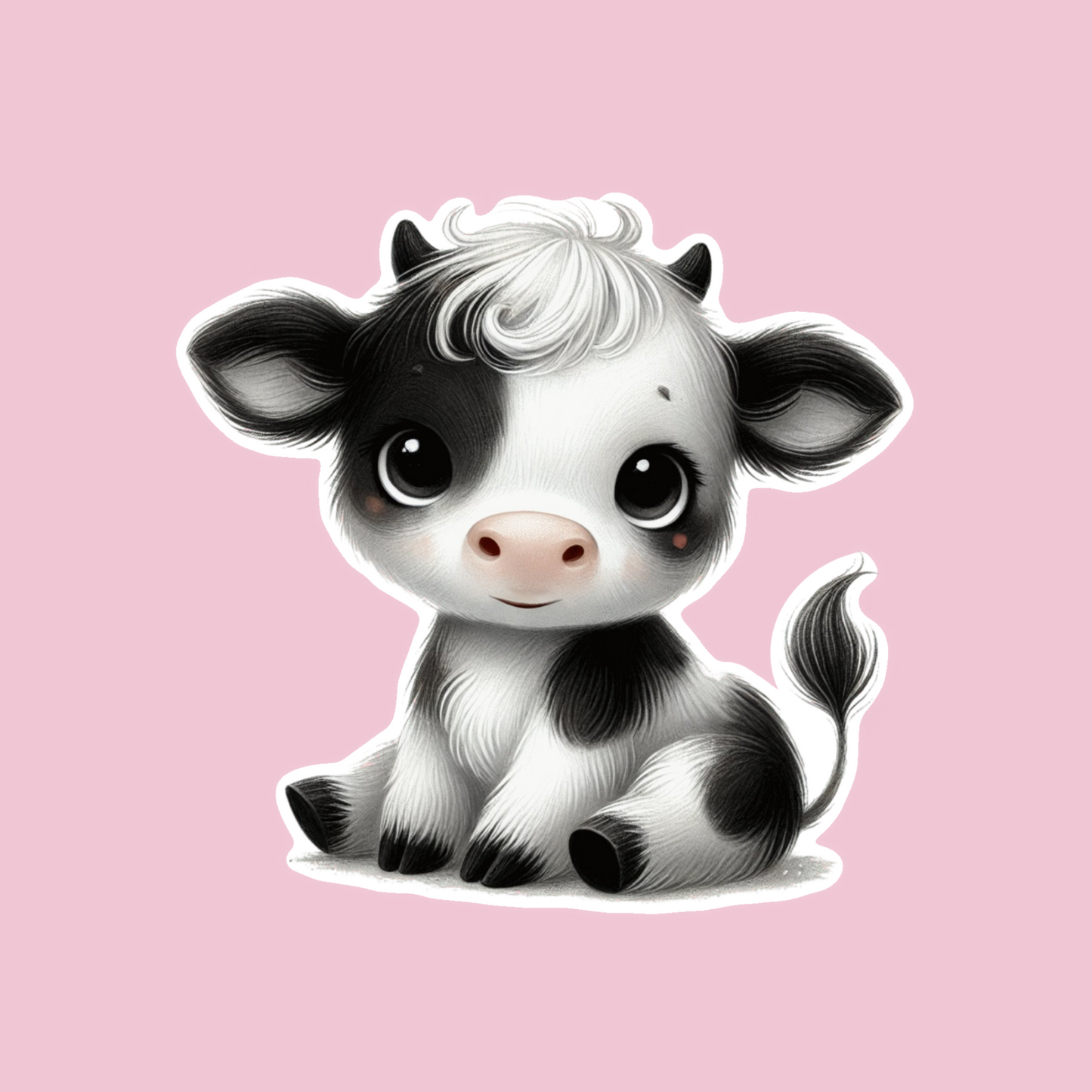 Baby Cow Sticker