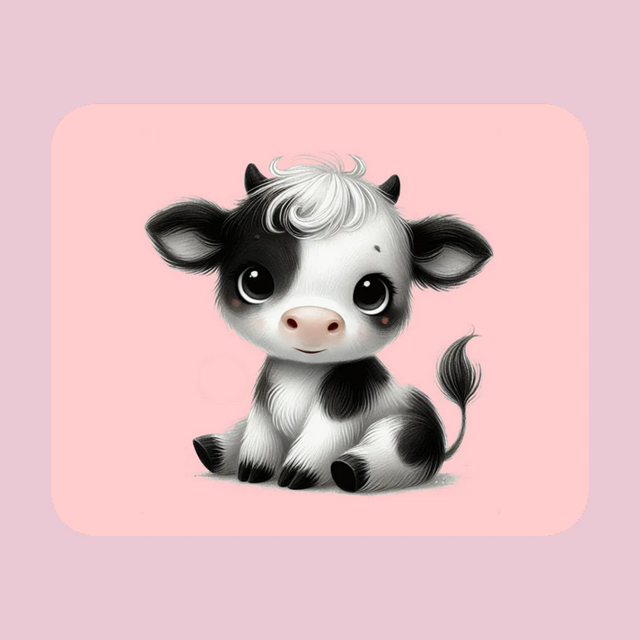 Baby Cow Mouse Pad