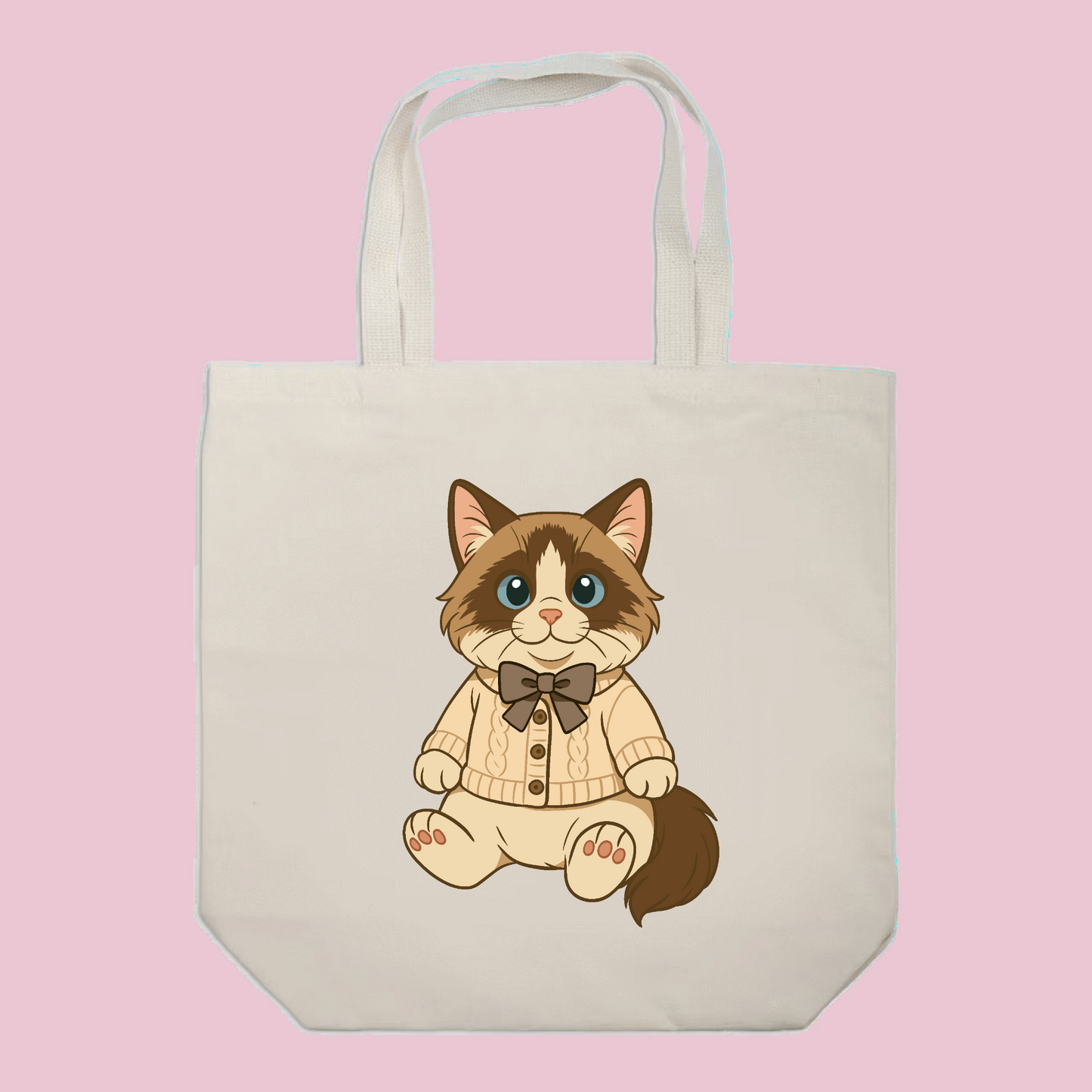 Cardigan Ragdoll Tote Bag