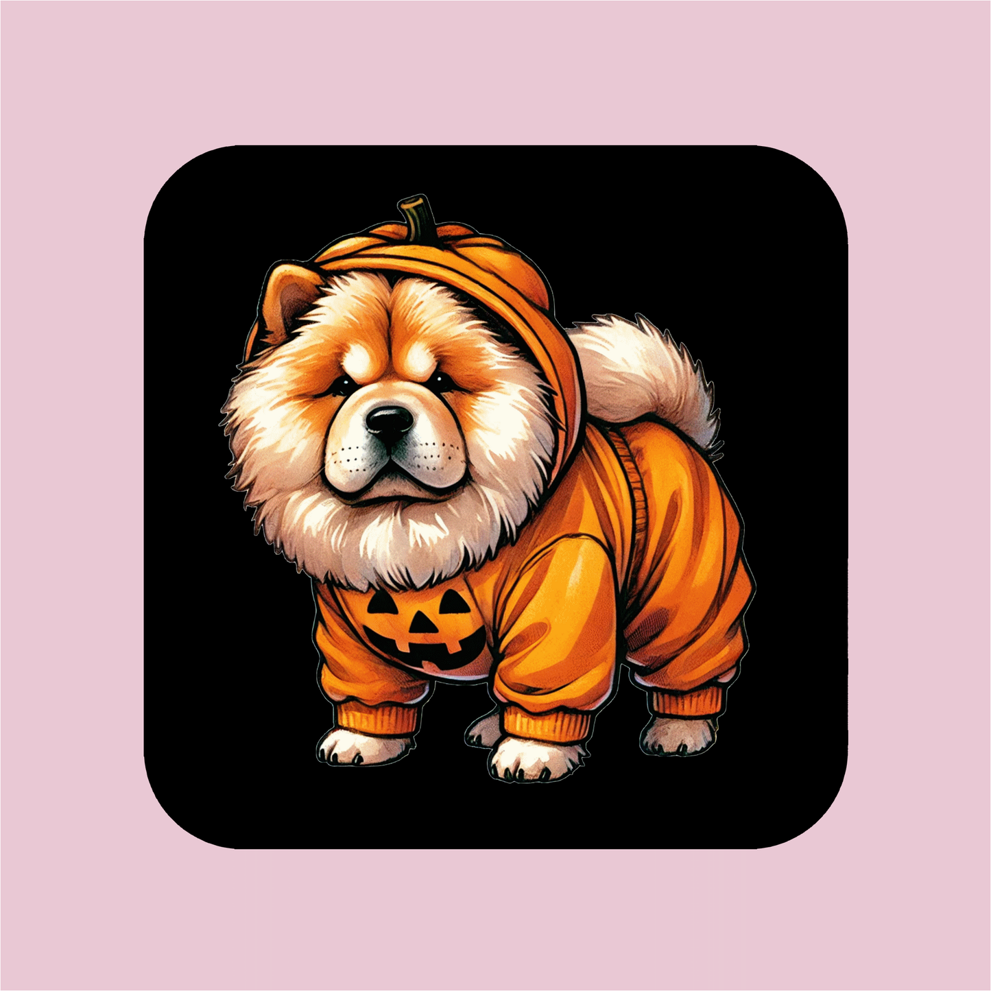 Chow Chow Pumpkin Magnet