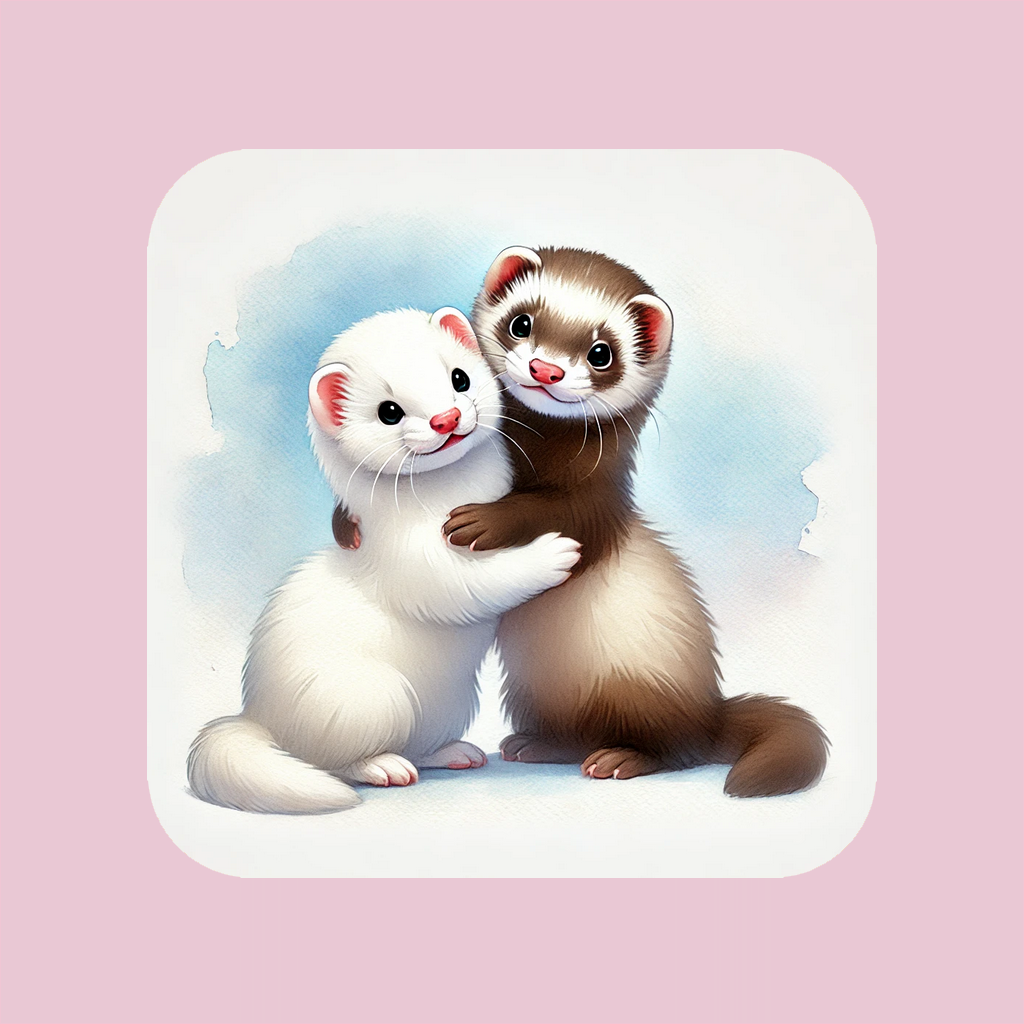 Ferrets Best Friends Magnet