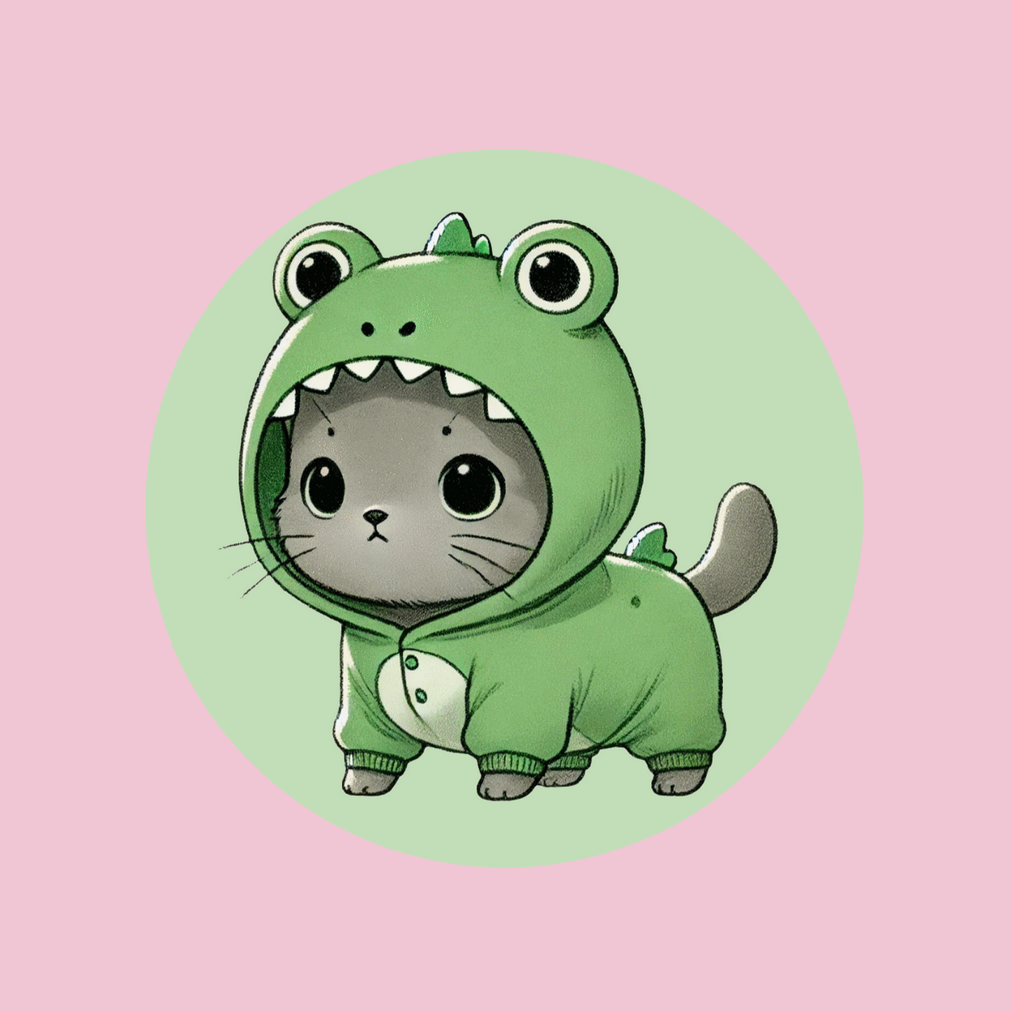 Sous-verre Chaton Grenouille