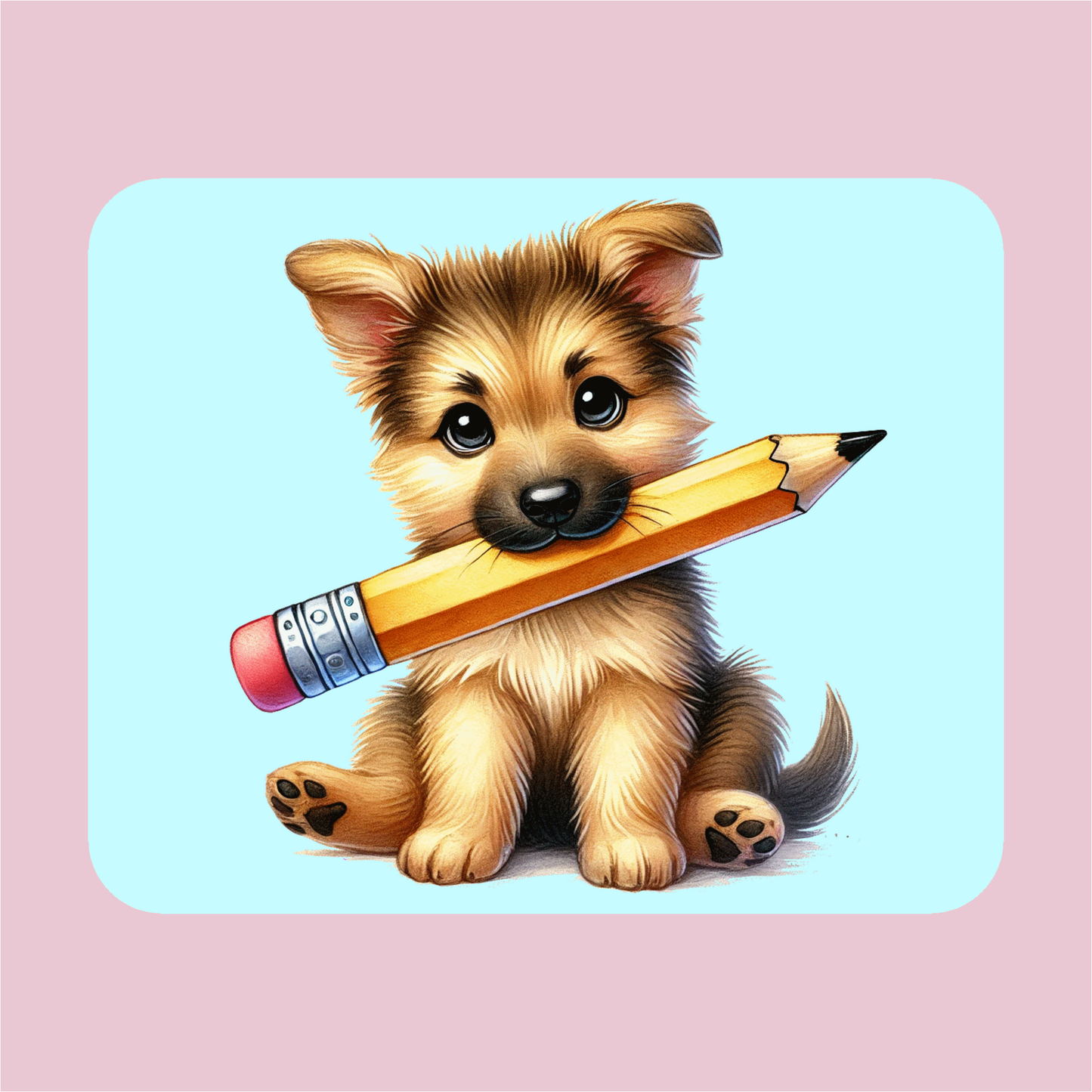 German Shepherd Puppy Mouse Pad