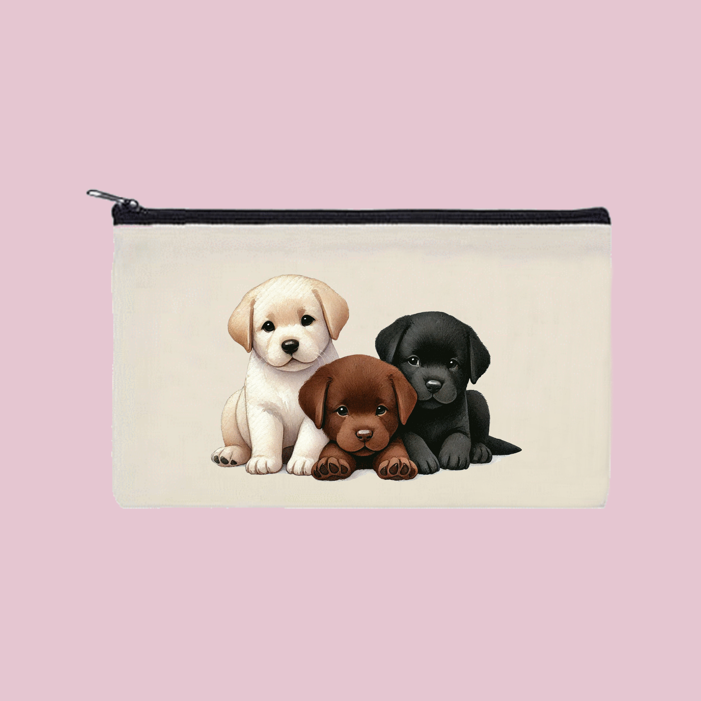Lab Puppies Zipper Bag