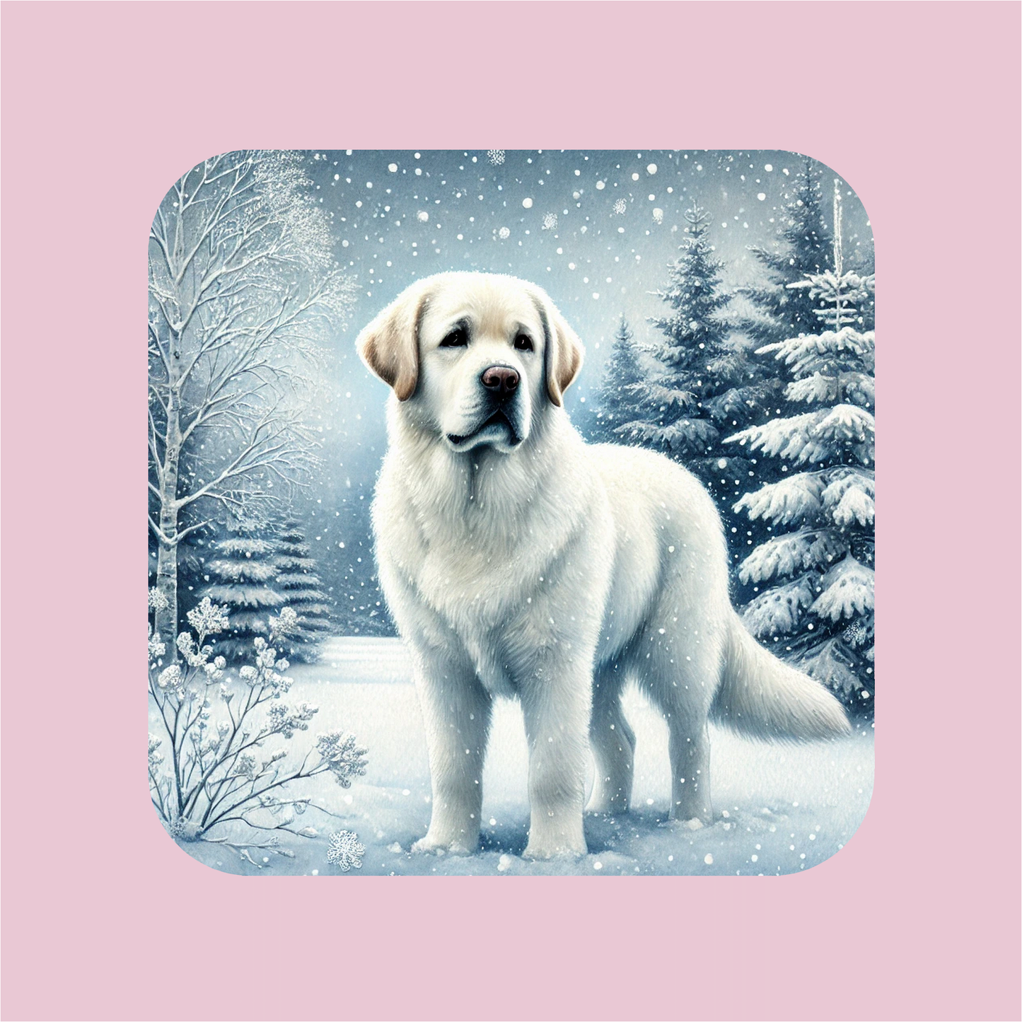 Aimant Labrador Retriever - Hiver