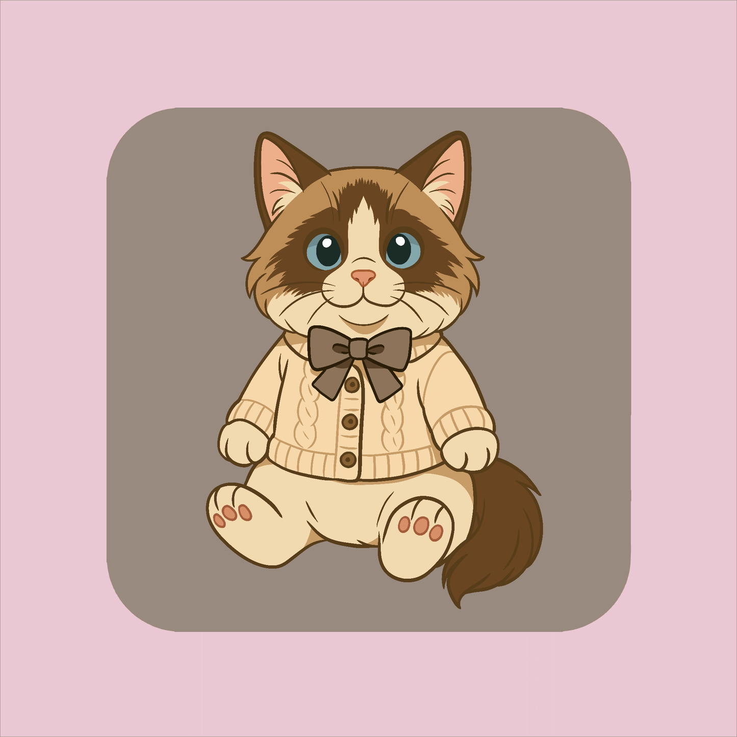 Aimant Ragdoll en Cardigan