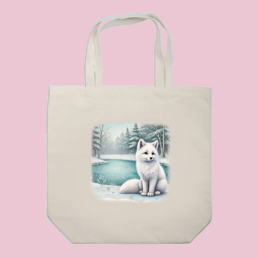 Arctic Fox Tote Bag