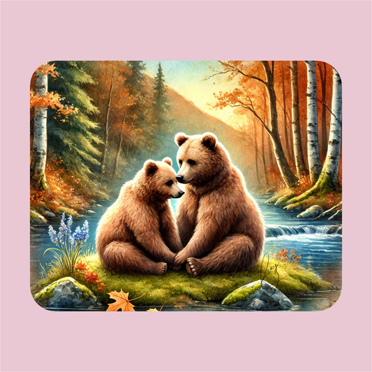 Bears in Love Mouse Pad