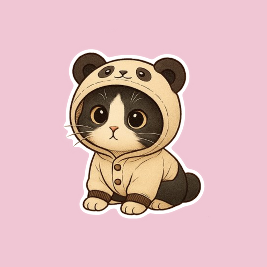 Panda Kitty Sticker