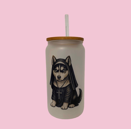 Nun Husky Frosted Glass Tumbler