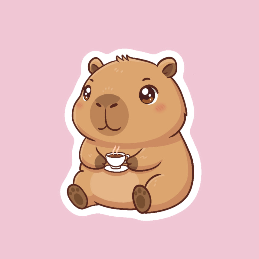 Autocollant Capybara