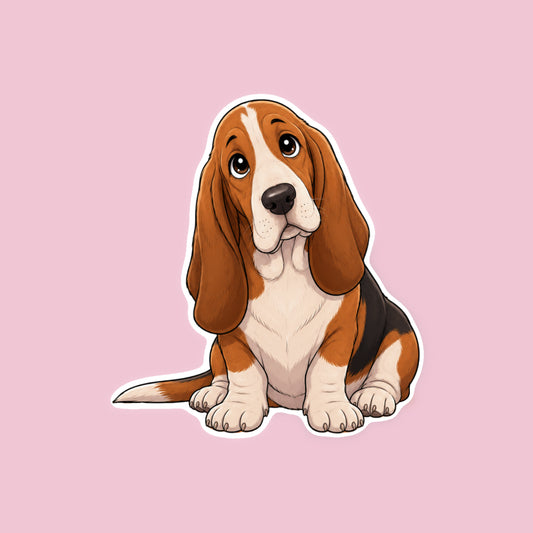 Basset Hound Sticker