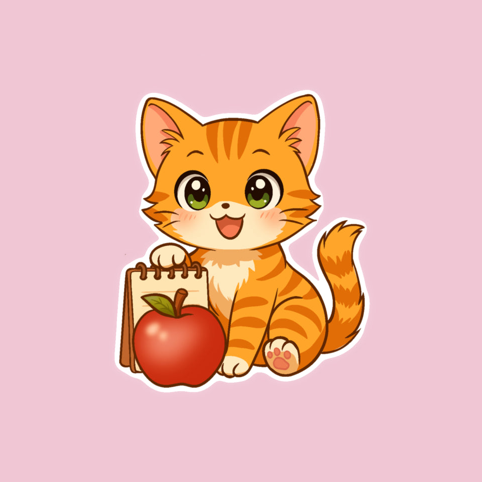 Teacher Cat Sticker