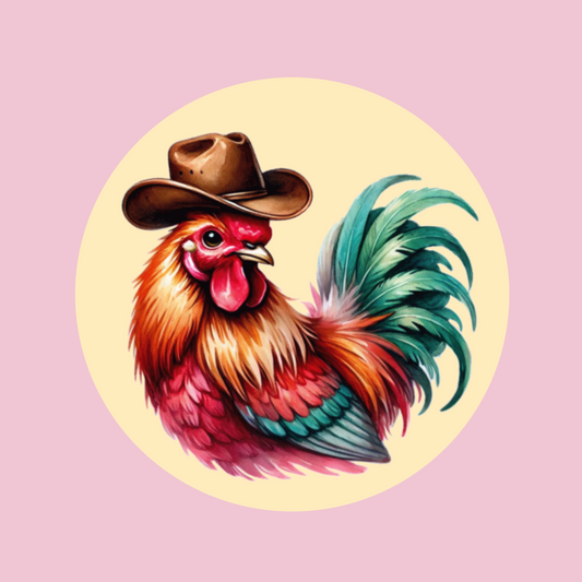 Cowboy Rooster Coaster