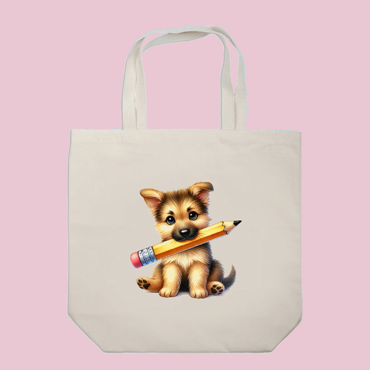 German Shepherd Puppy Tote Bag