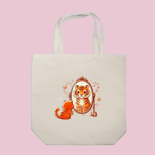 Tiger Reflection Tote Bag