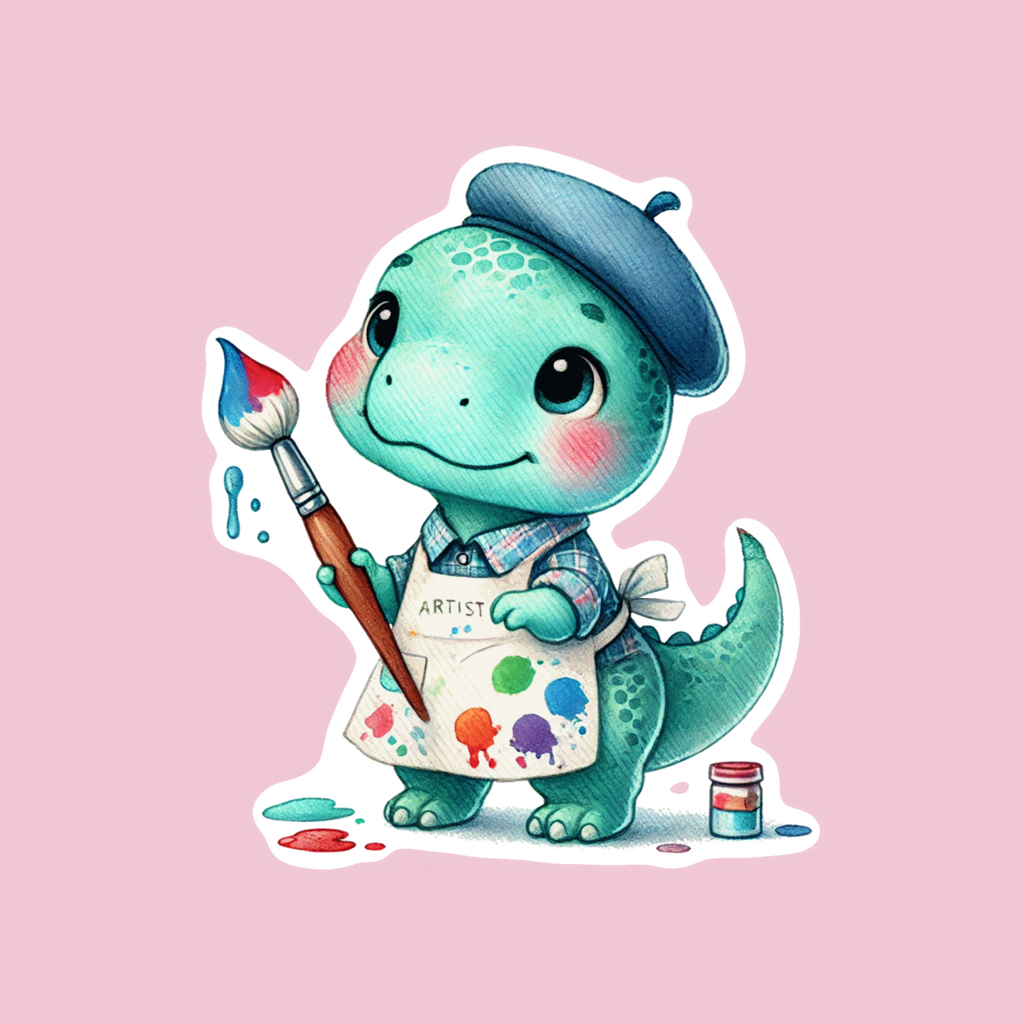 Artist Dino Sticker