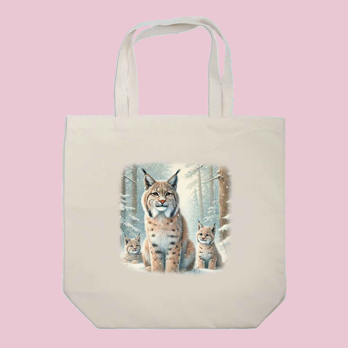 Mama Bobcat Tote Bag