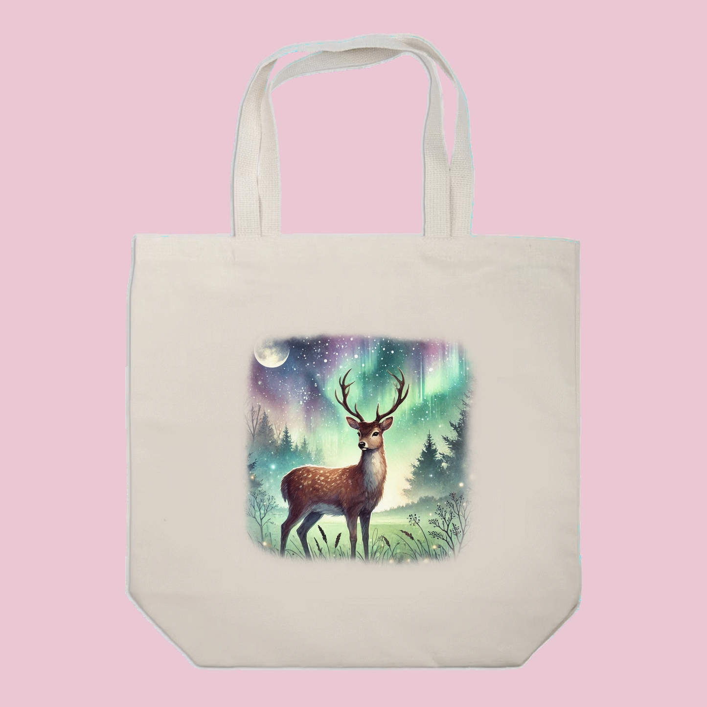 Night Deer Tote Bag