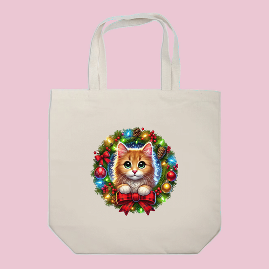 Orange Cat - Christmas Tote Bag