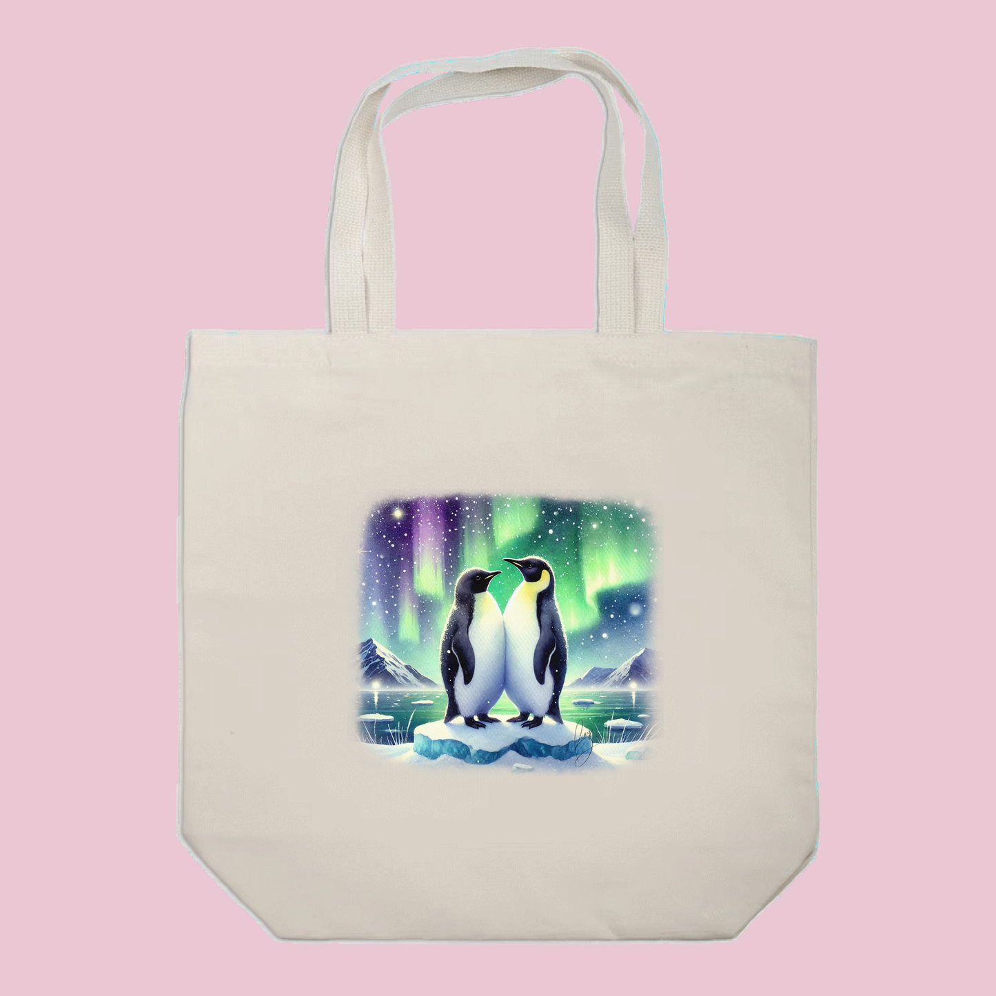 Penguins in Love Tote Bag