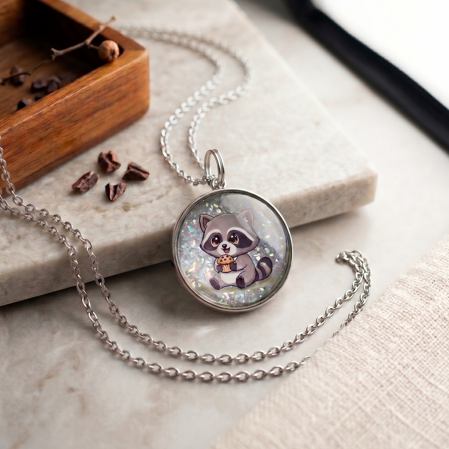 Collier Raton Laveur – Acier Inoxydable
