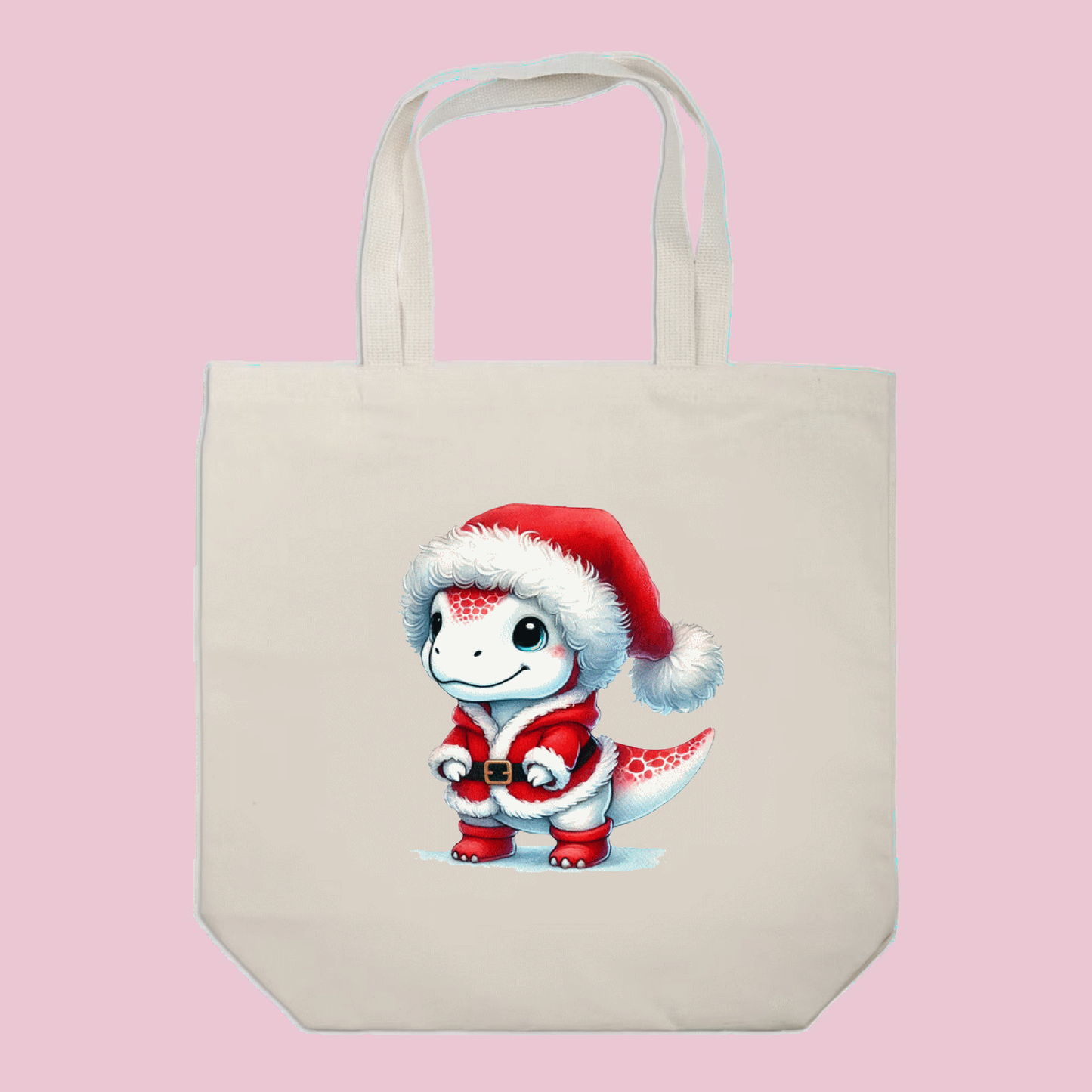 Santa Dino - Christmas Tote Bag