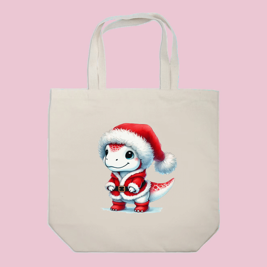 Santa Dino - Christmas Tote Bag
