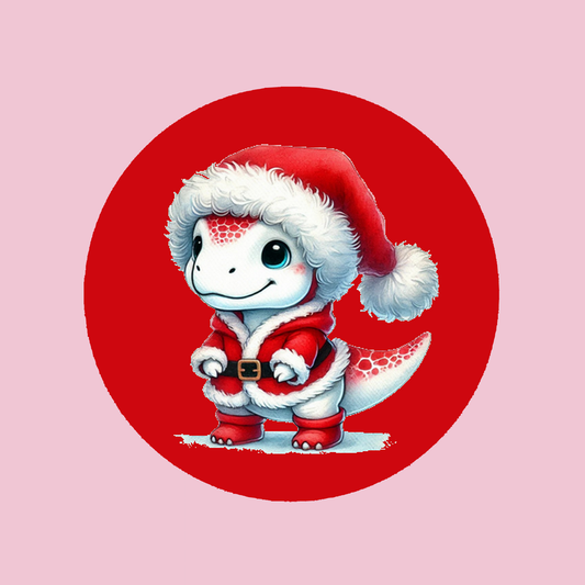Santa Dino - Christmas Coaster