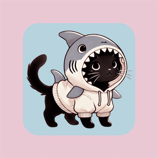 Shark Kitty Magnet